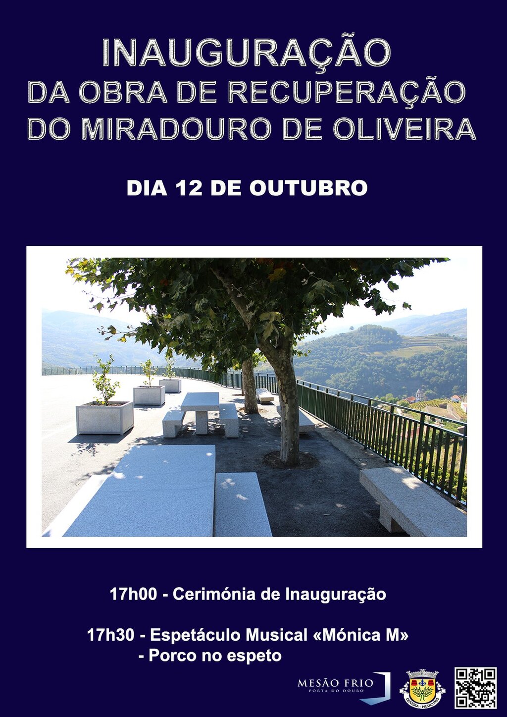 Inauguração da obra de recuperação do miradouro de Oliveira