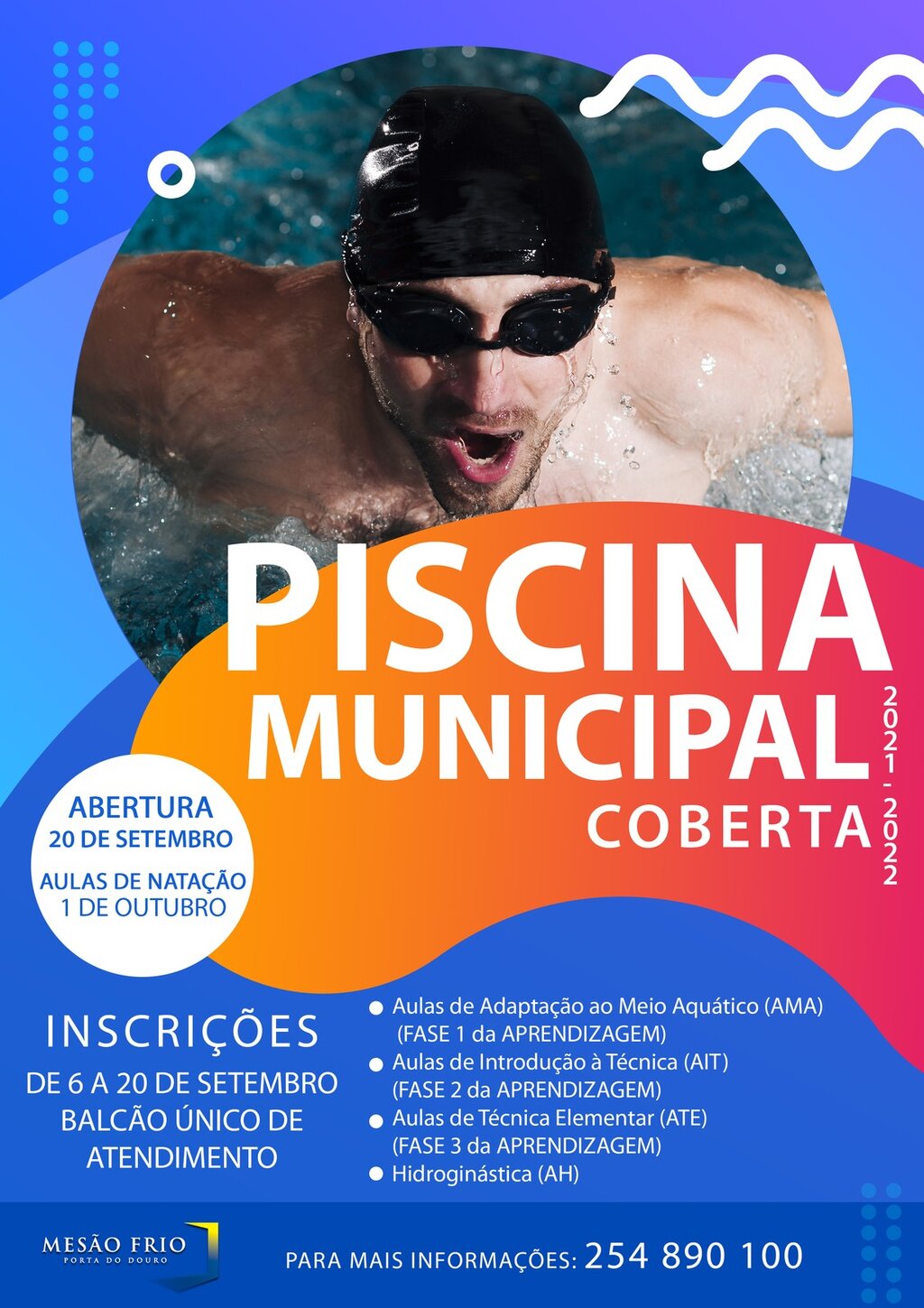 Reabertura das piscinas municipais cobertas