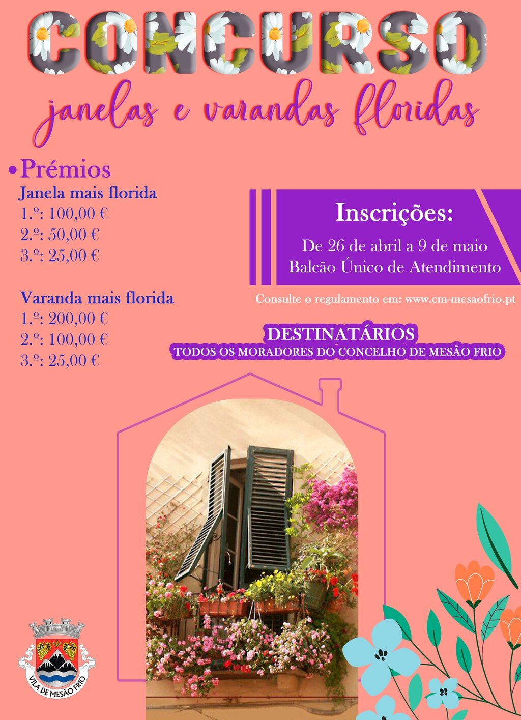 Concurso «Janelas e varandas floridas do Município de Mesão Frio»