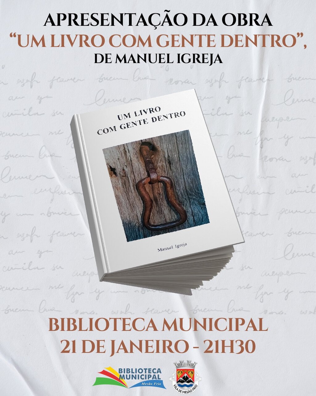 Apresentação da obra «Um livro com gente dentro»