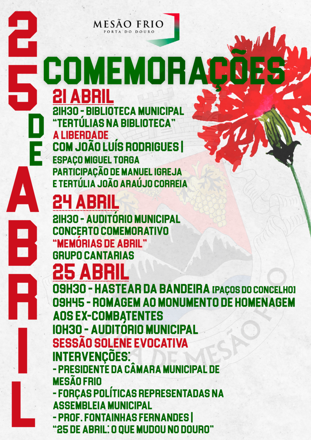 Comemorações do 25 de abril