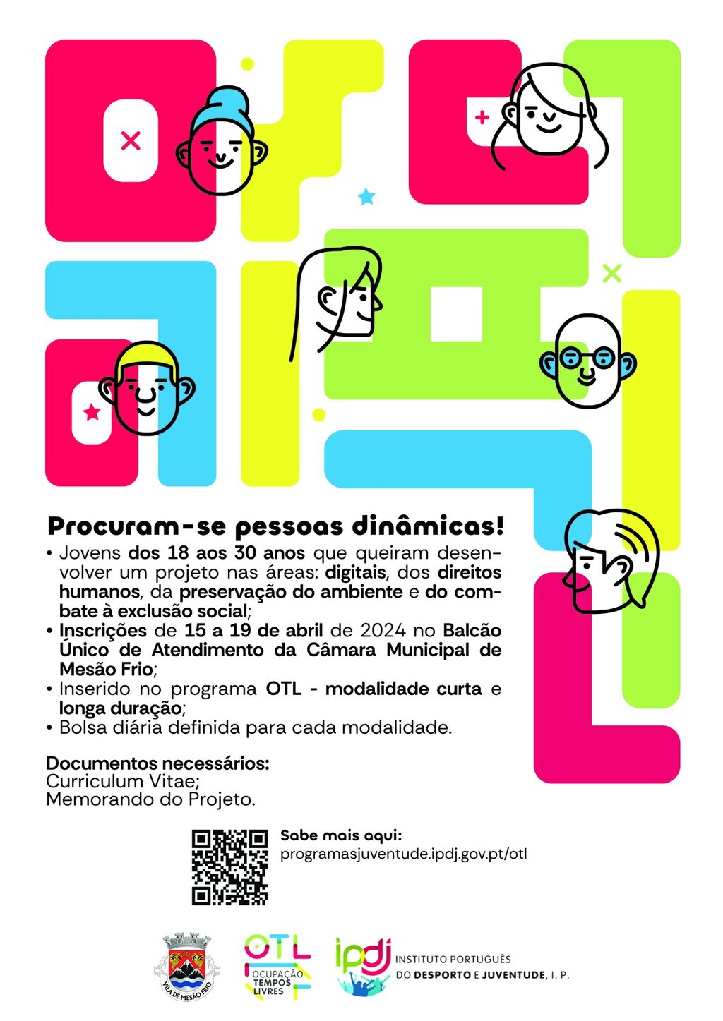 Inscrições para bolsa de jovens dinamizadores do programa OTL de curta e longa duração