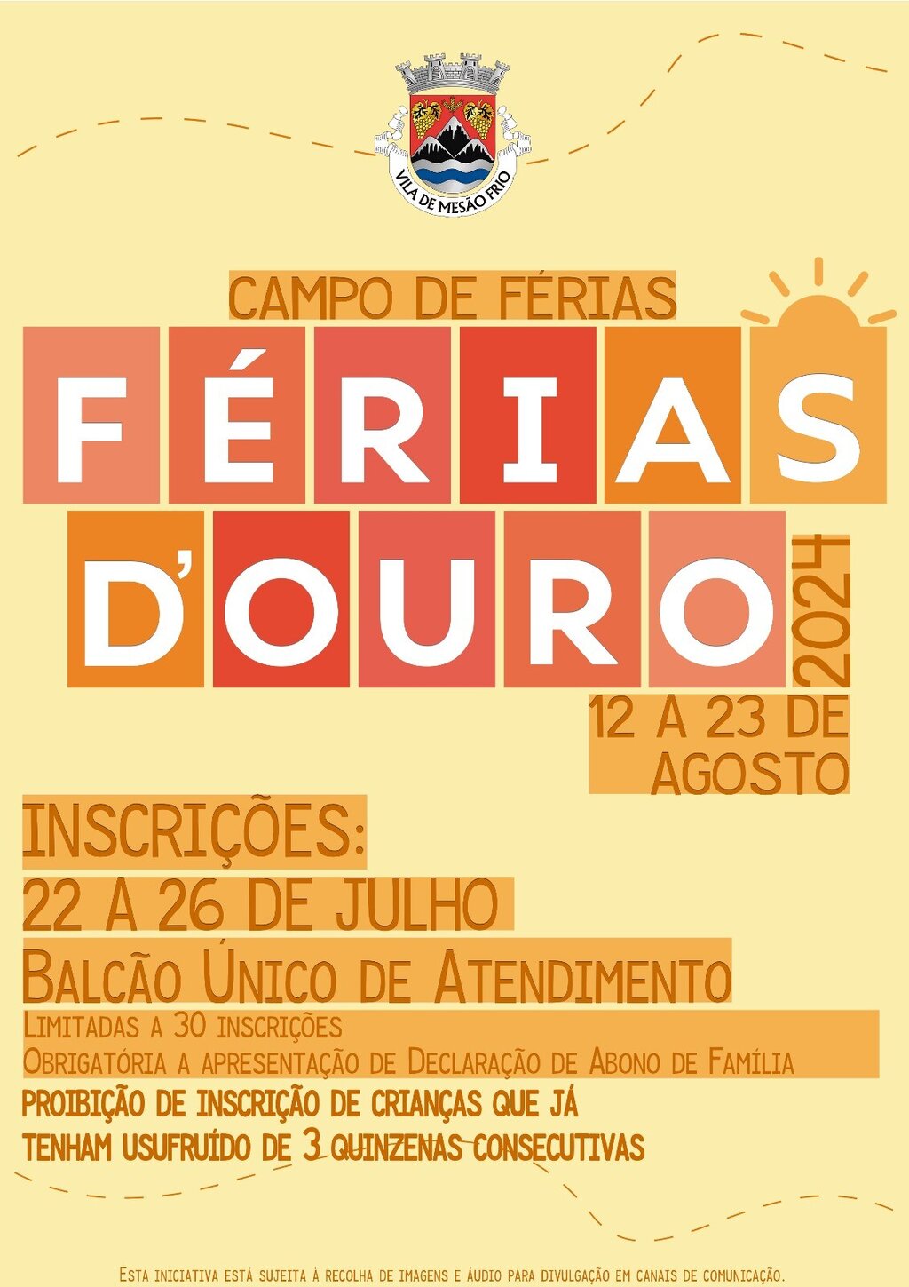Campo de Férias | Abertura de Inscrições 