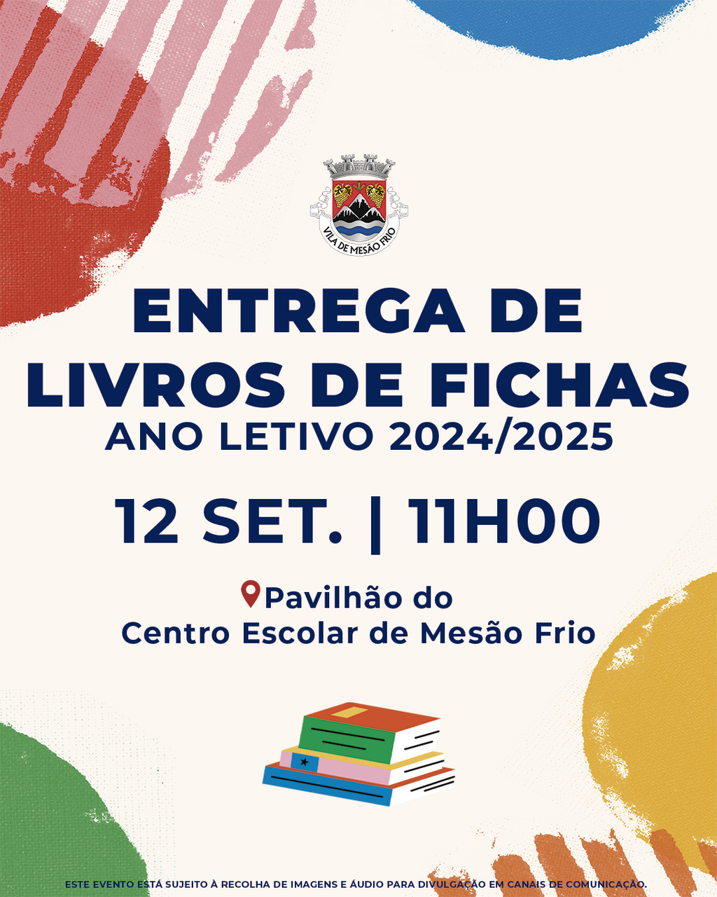 Entrega de livros de fichas