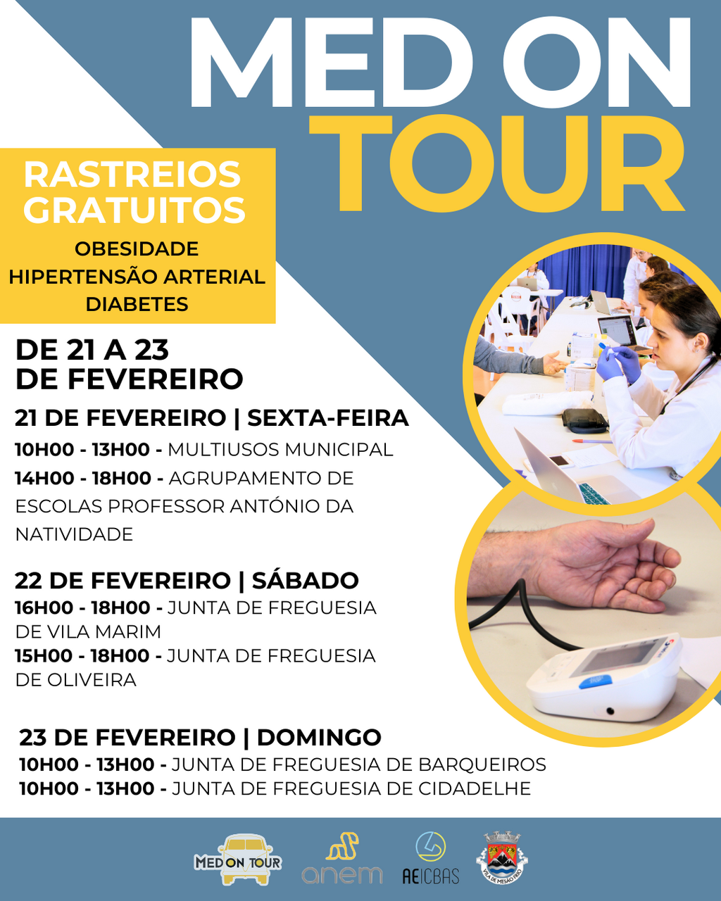 «Med On Tour» em Mesão Frio | Rastreios de saúde gratuitos