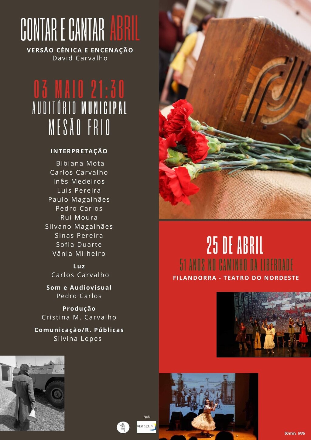 Espetáculo «Contar e Cantar Abril»