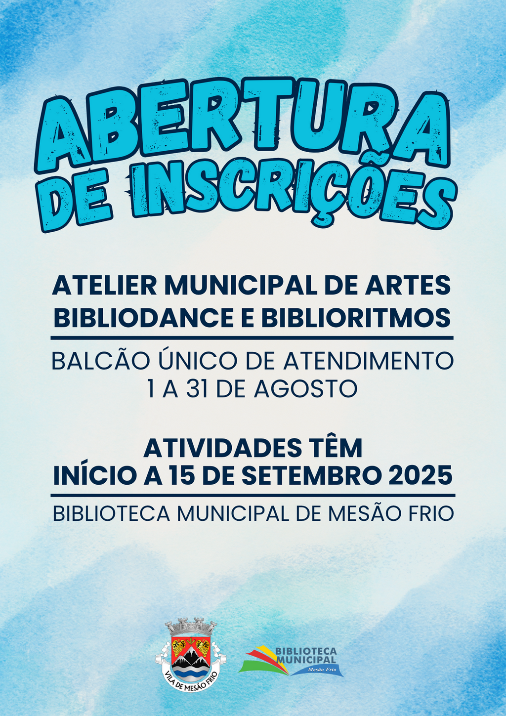 Abertura de inscrições para as Oficinas de Arte