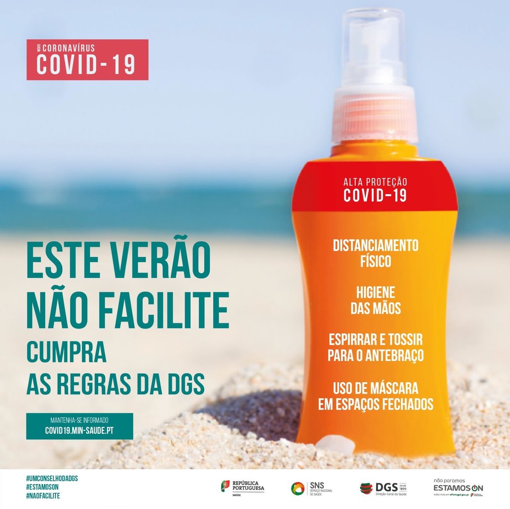 DGS lança campanha «VERÃO E COVID-19»
