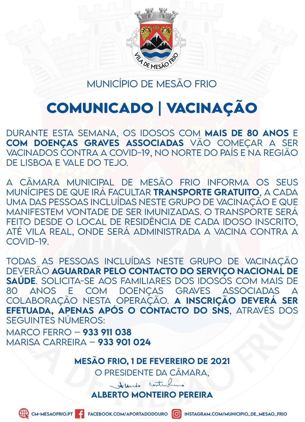 Comunicado | Vacinação COVID-19