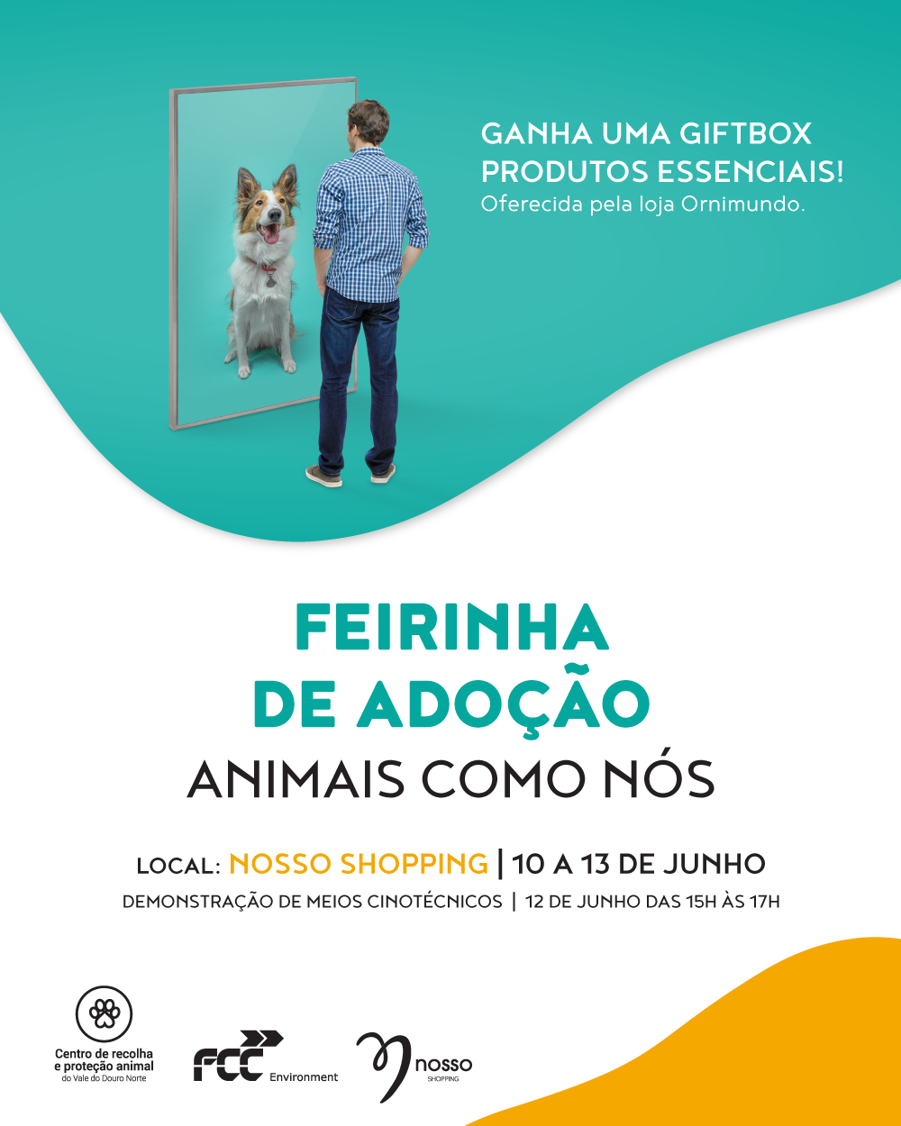 Feirinha de adoção «Animais como nós» | De 10 a 13 de junho