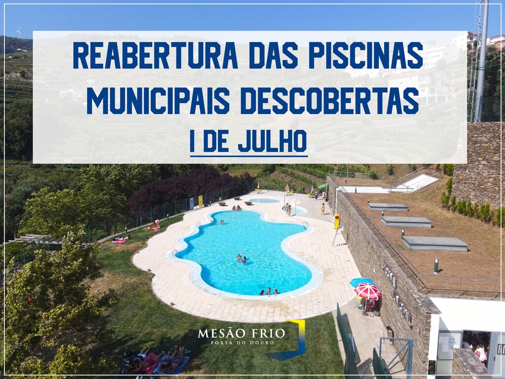 Reabertura das Piscinas Municipais Descobertas | 1 de julho