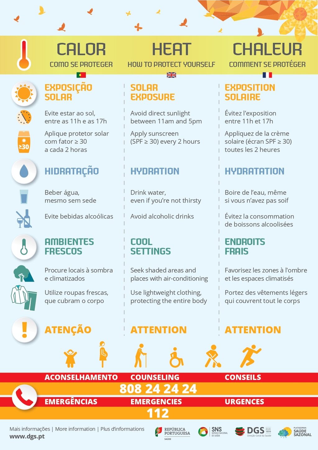 Medidas preventivas dos efeitos do calor intenso