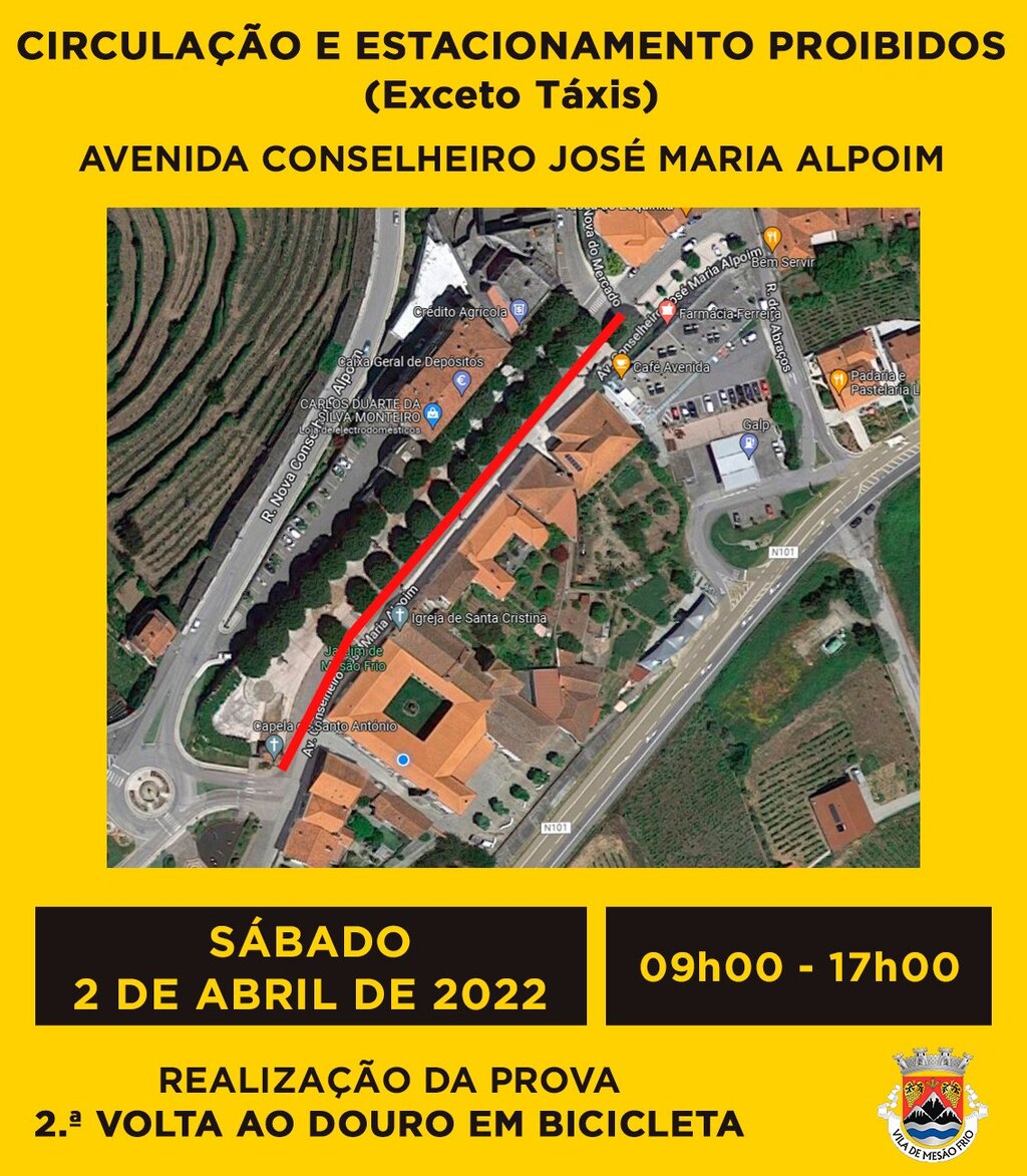 Corte de trânsito junto à Câmara Municipal // 2 de abril