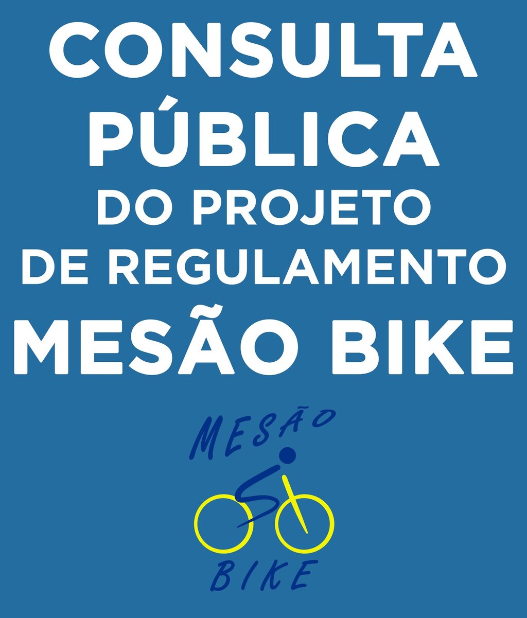 Consulta Pública do Projeto de Regulamento Municipal de Funcionamento do Sistema de Partilha de B...