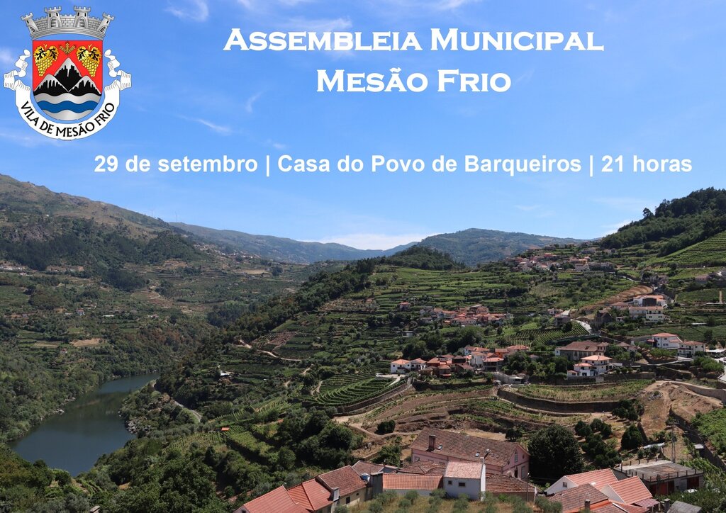 Descentralização das Assembleias Municipais de Mesão Frio inicia-se amanhã