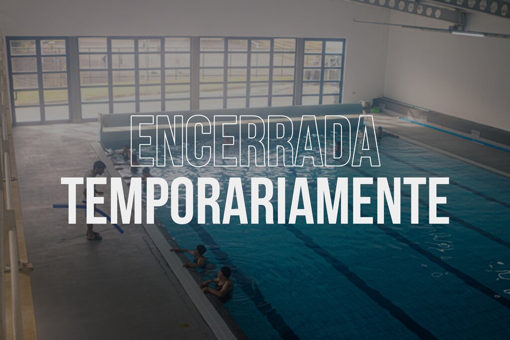 Comunicado // Encerramento temporário da Piscina Municipal Coberta