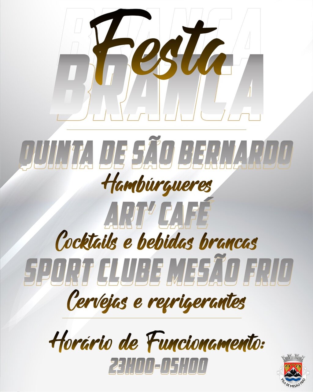 Festa Branca 2023 | 19 de agosto | Zona Fluvial do Rio Teixeira