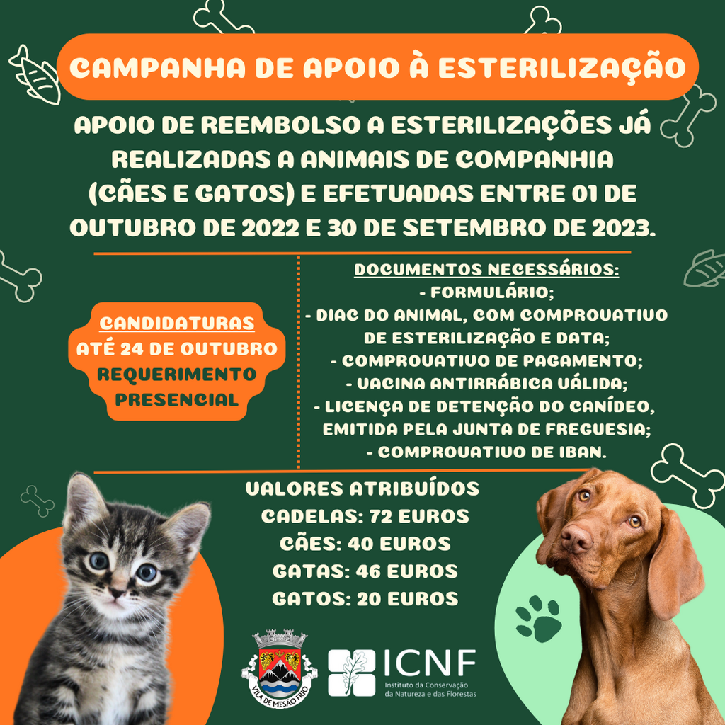 Campanha de apoio à esterilização 2023