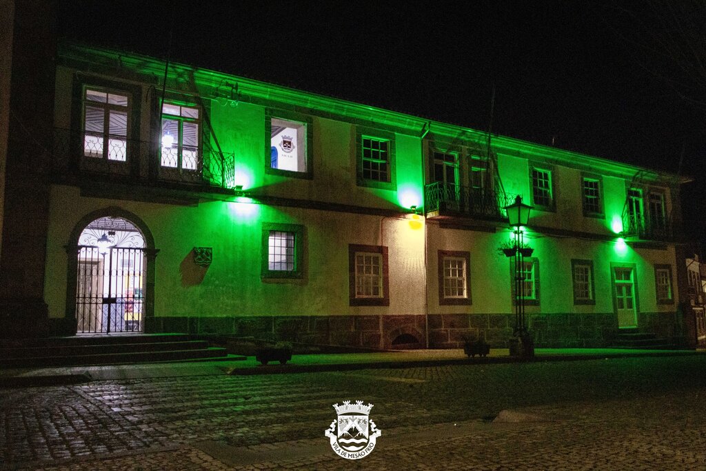 Paços do Concelho iluminam-se de verde para assinalar Dia Mundial das Doenças Raras