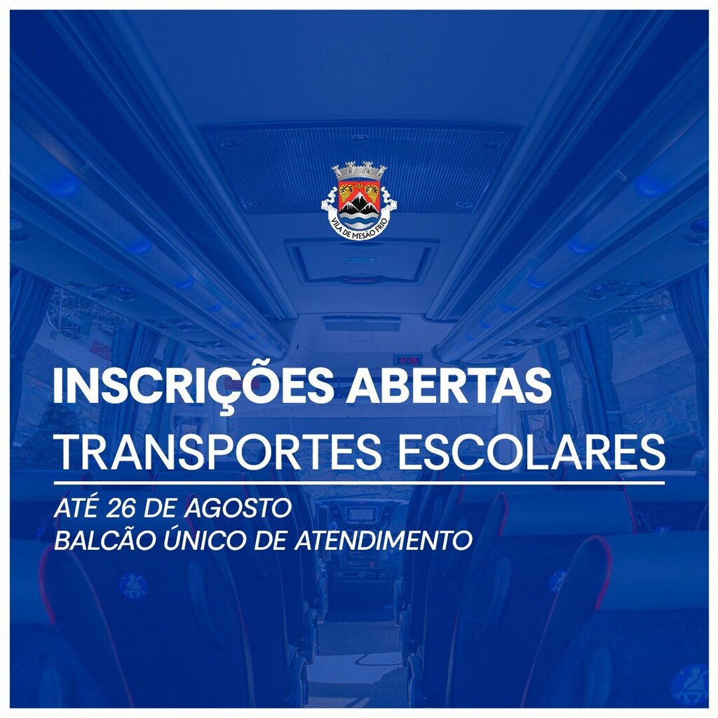 Inscrições: Transportes Escolares e Livros de Fichas