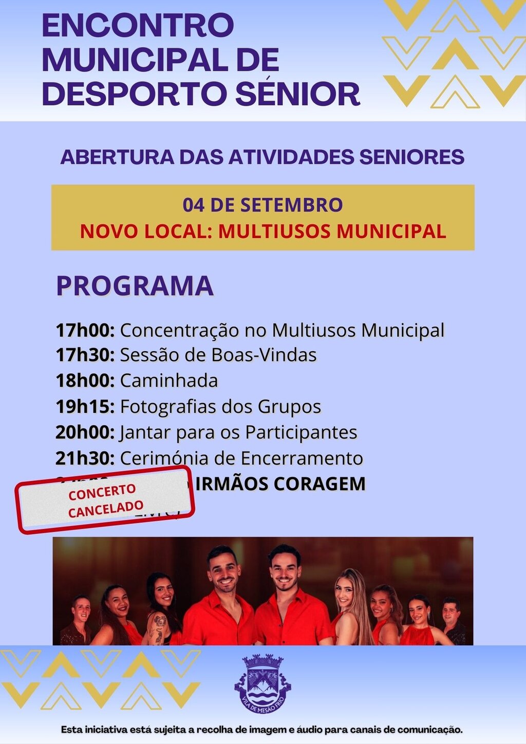 Encontro Municipal Sénior com Programa Alterado