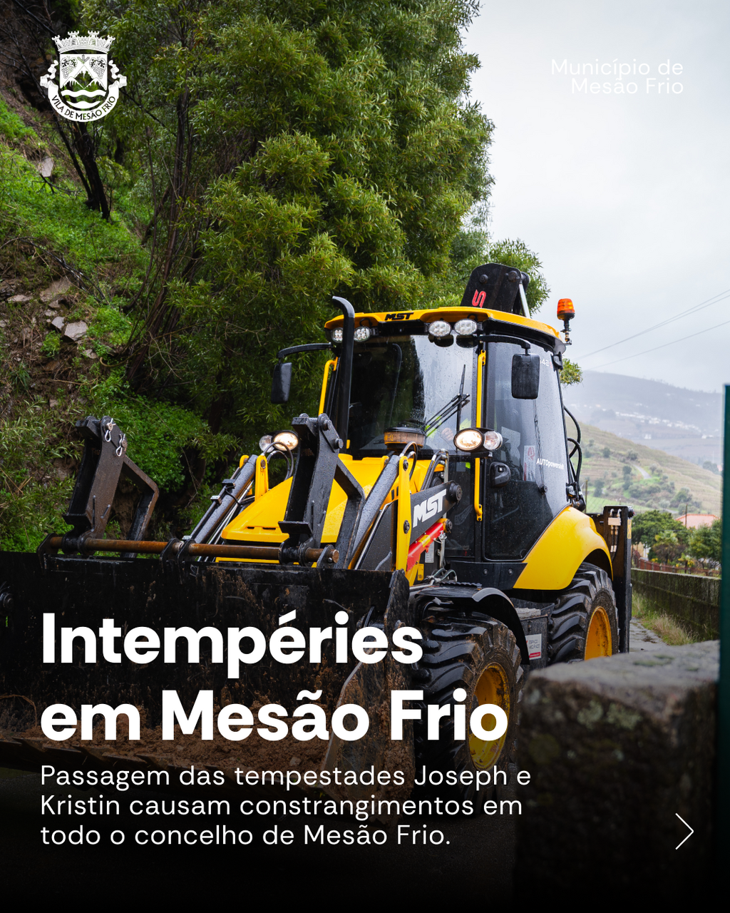 Intempéries provocam Constrangimentos em Todo o Concelho de Mesão Frio