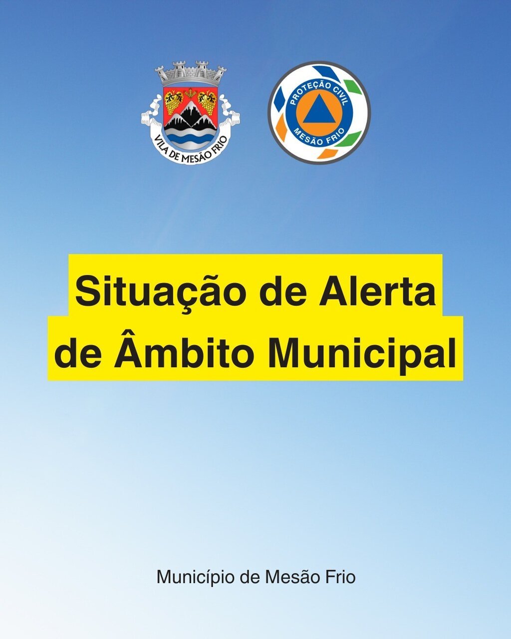 Mesão Frio Declara Situação de Alerta de Âmbito Municipal