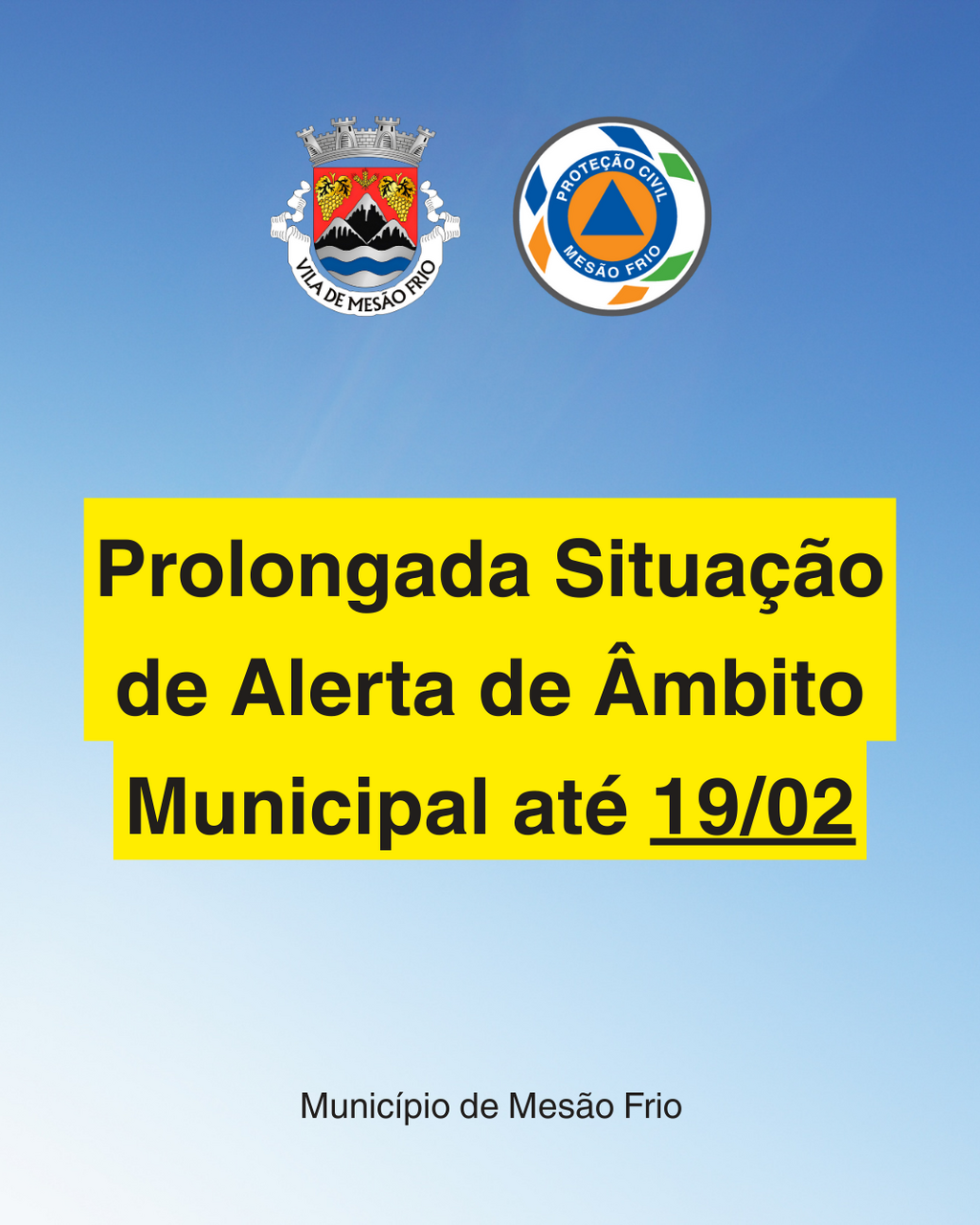 Município de Mesão Frio mantém Situação de Alerta em Vigor