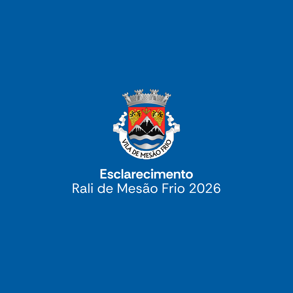 Rali de Mesão Frio 2026 - Esclarecimento