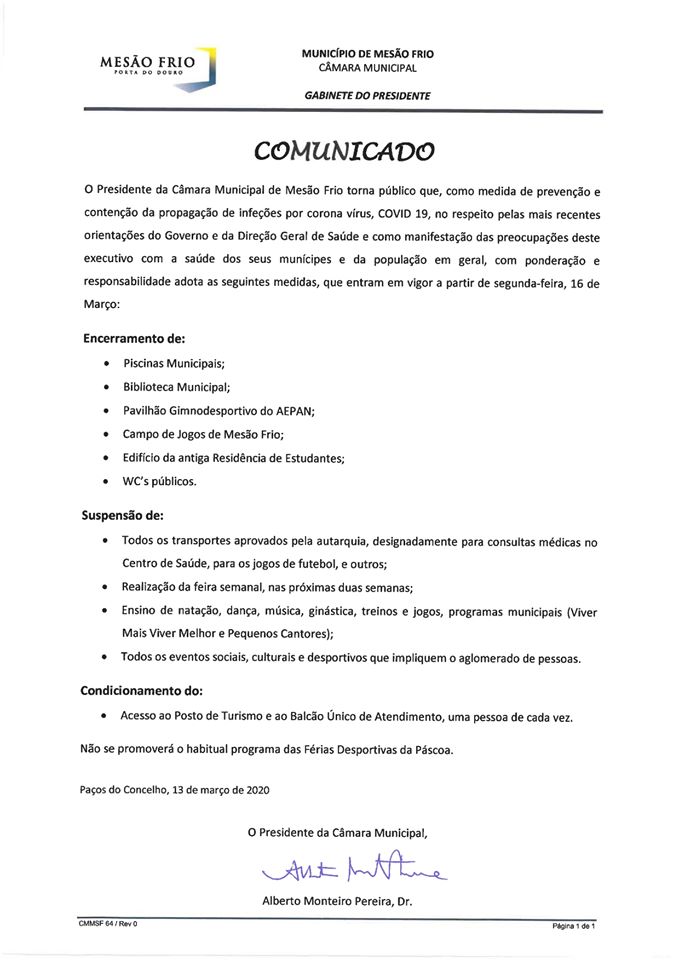 COMUNICADO