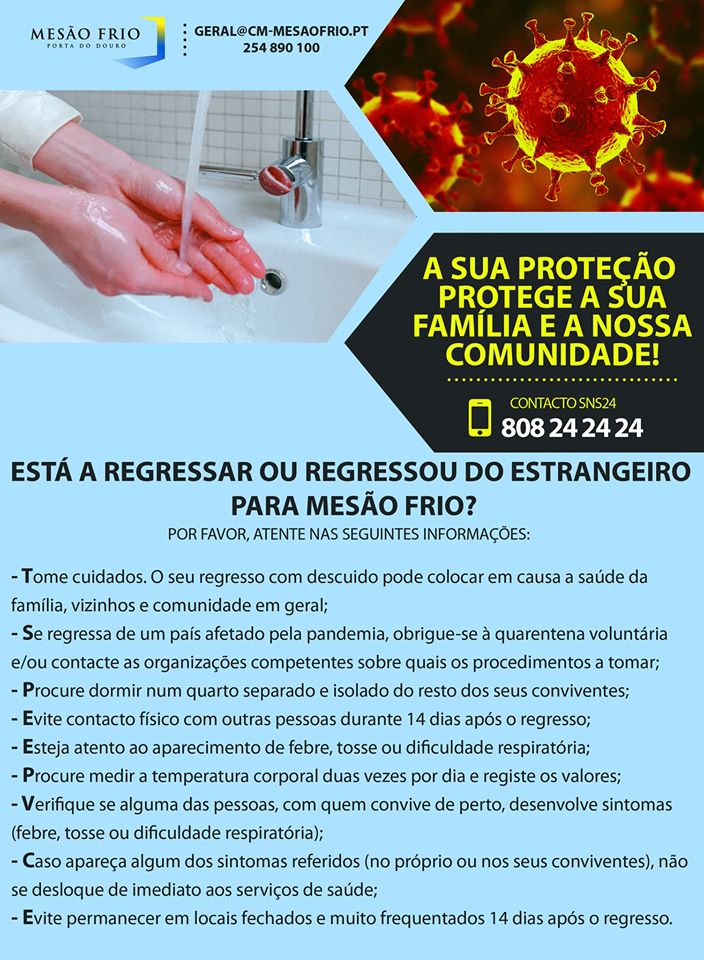 Está a Regressar ou regressou do estrangeiro para Mesão Frio?