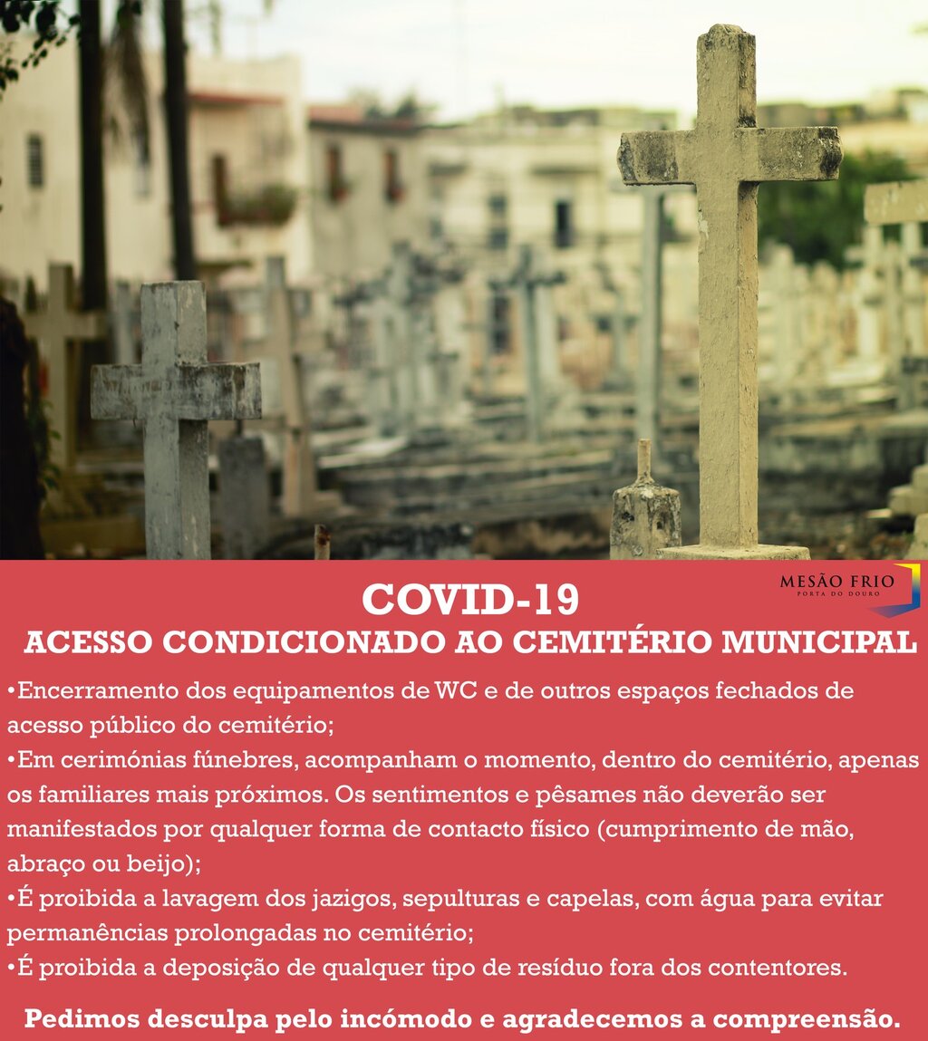 Acesso condicionado ao cemitério municipal