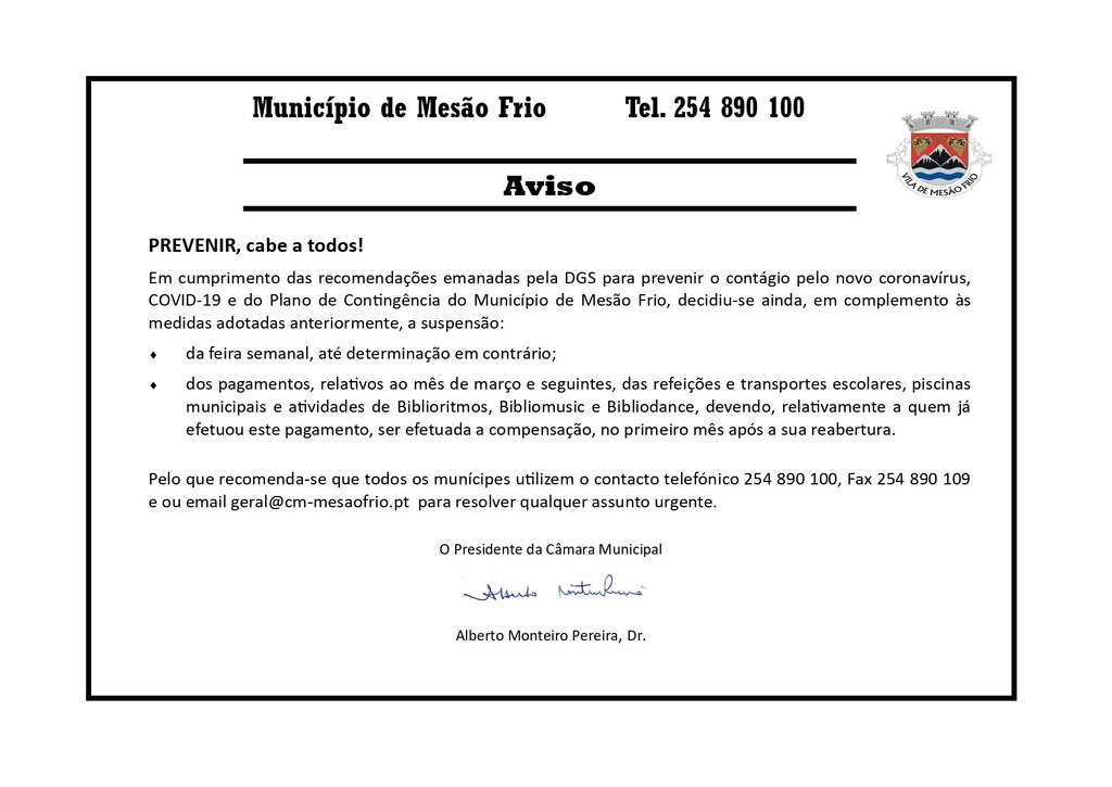 🛑 AVISO | COVID-19
