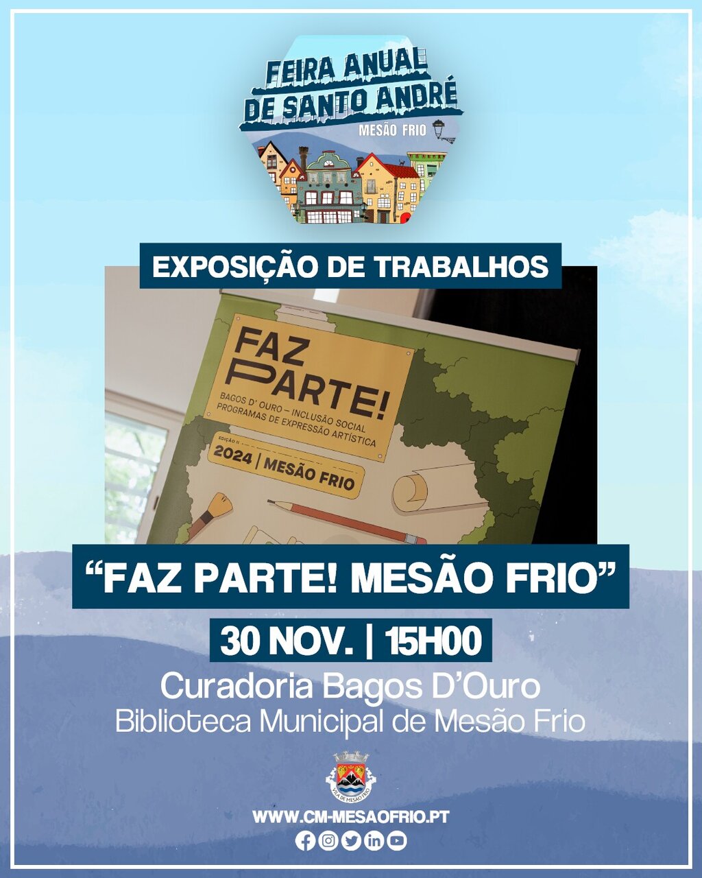 Cartazes Individuais - Abertura exposição Bagos D'ouro